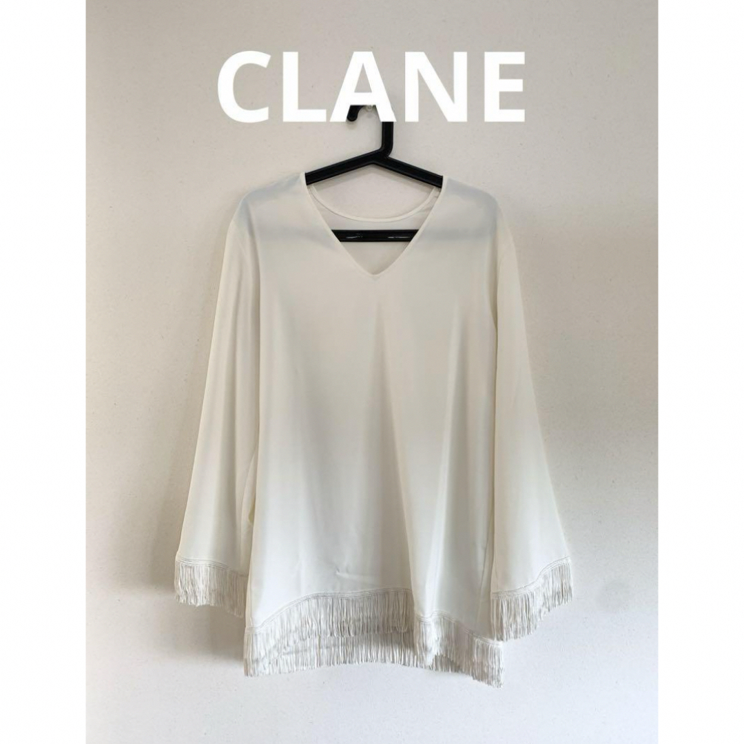 CLANE - CLANE ダブルフェイスフリンジトップスの通販 by shop｜クラネ