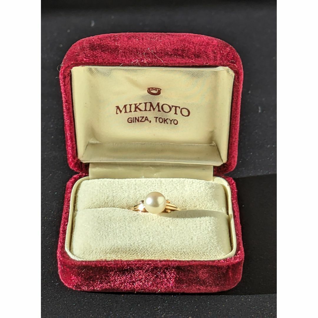 MIKIMOTO(ミキモト)の615 ミキモトパールリングK14YGイエローゴールド約7.5mm11号 レディースのアクセサリー(リング(指輪))の商品写真