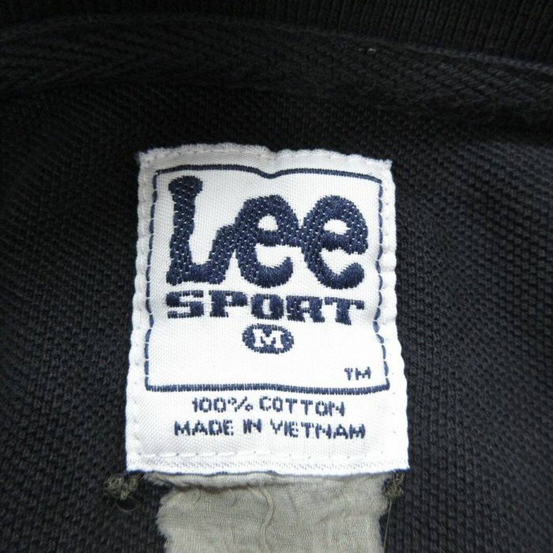 Lee(リー)のL★古着 リー Lee 半袖 ポロ シャツ メンズ 00年代 00s MLB ニューヨークメッツ 鹿の子 コットン 黒 ブラック メジャーリーグ ベースボール 野球 24apr10 中古 トップス メンズのトップス(ポロシャツ)の商品写真