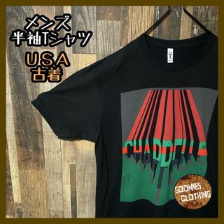 メンズ ブラック L 大判 英語 USA古着 90s 半袖 Tシャツ(Tシャツ/カットソー(半袖/袖なし))