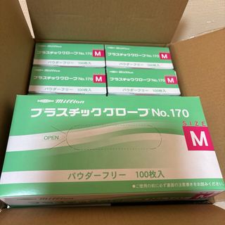 新品★プラスチックグローブ★M★手袋★1000枚★粉なし★まとめ売り★介護★清掃(日用品/生活雑貨)