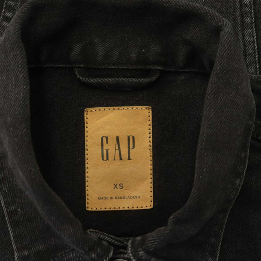 GAP(ギャップ)のギャップ 22SS デニムジャケット Gジャン ジージャン ストレッチ XS 黒 レディースのジャケット/アウター(Gジャン/デニムジャケット)の商品写真