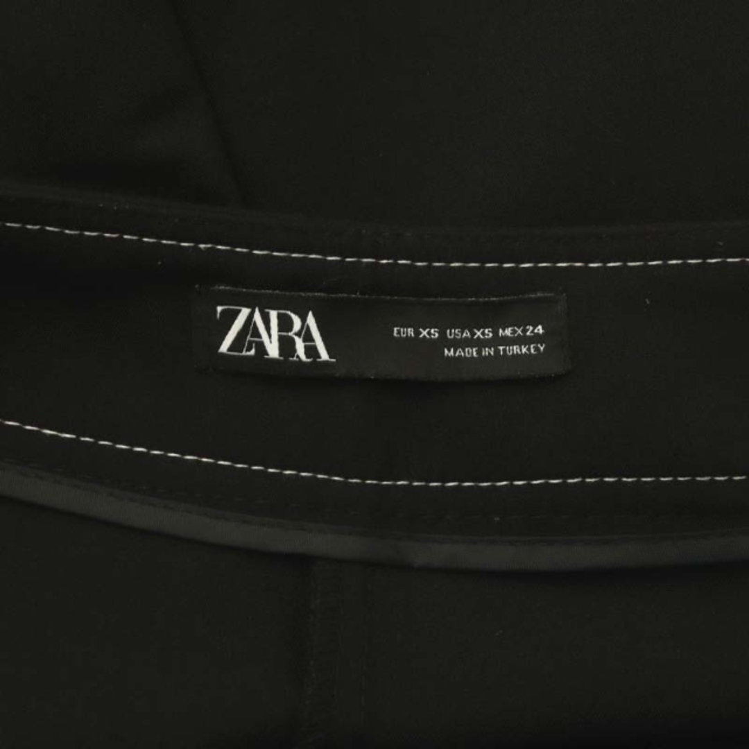 ZARA(ザラ)のザラ ZARA テーパードパンツ ジッパーフライ XS 黒 ブラック レディースのパンツ(その他)の商品写真