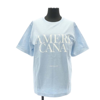 AMERICANA - アメリカーナ 22SS コンパクトテンジクTシャツ カットソー 半袖 ロゴ M