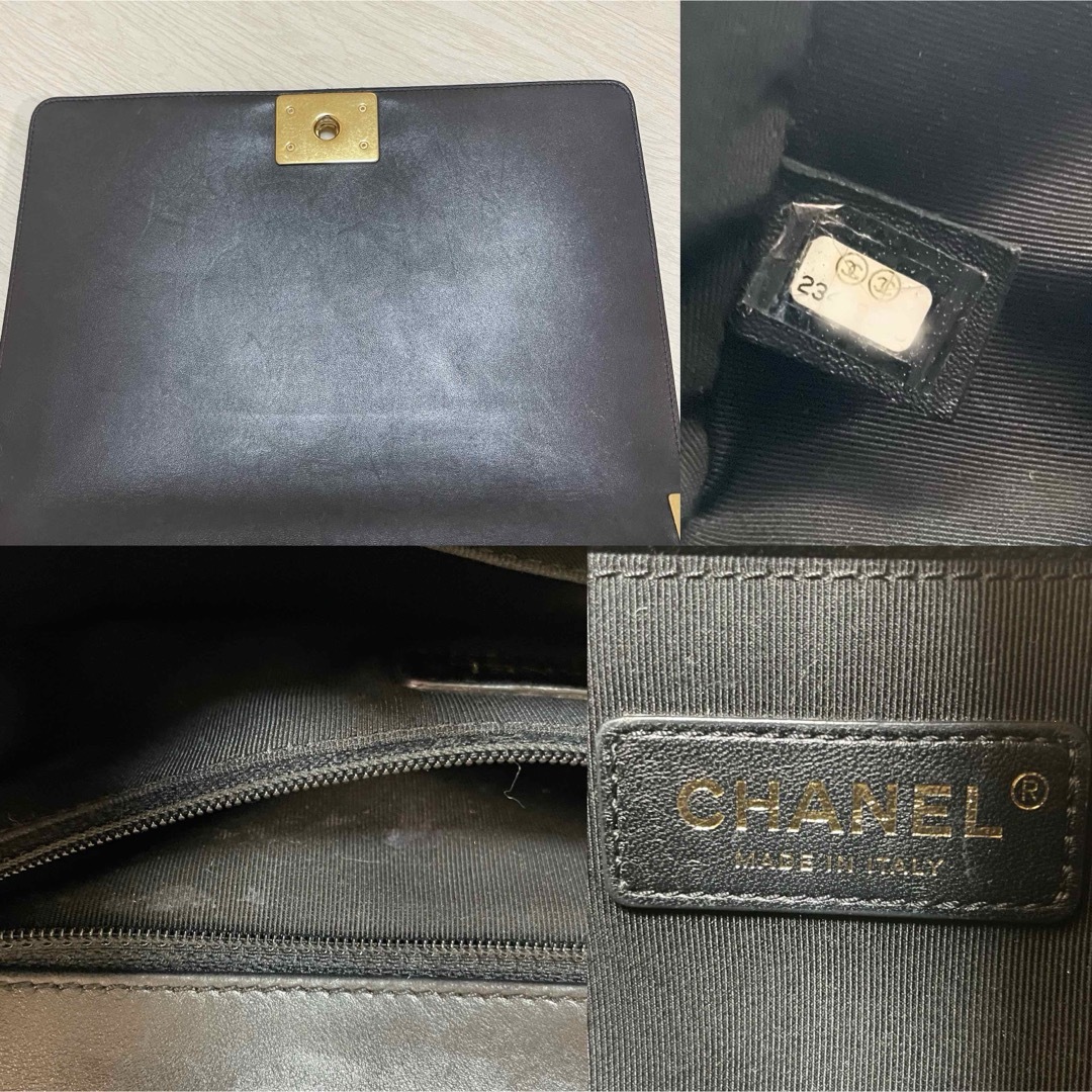 CHANEL(シャネル)のボーイシャネルラムスキンチェーンショルダーバッグboychanelラージ レディースのバッグ(ショルダーバッグ)の商品写真