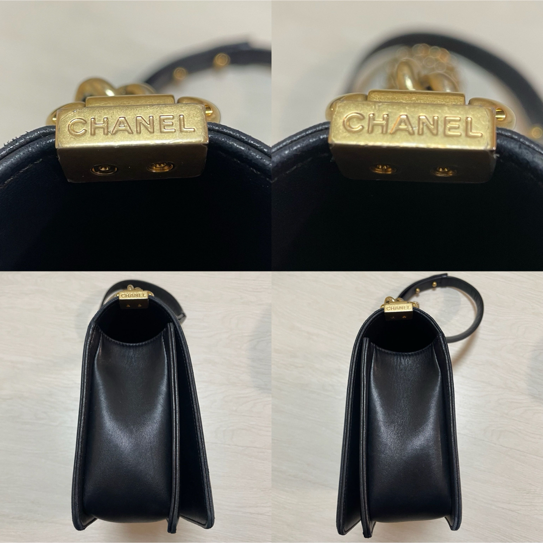 CHANEL(シャネル)のボーイシャネルラムスキンチェーンショルダーバッグboychanelラージ レディースのバッグ(ショルダーバッグ)の商品写真