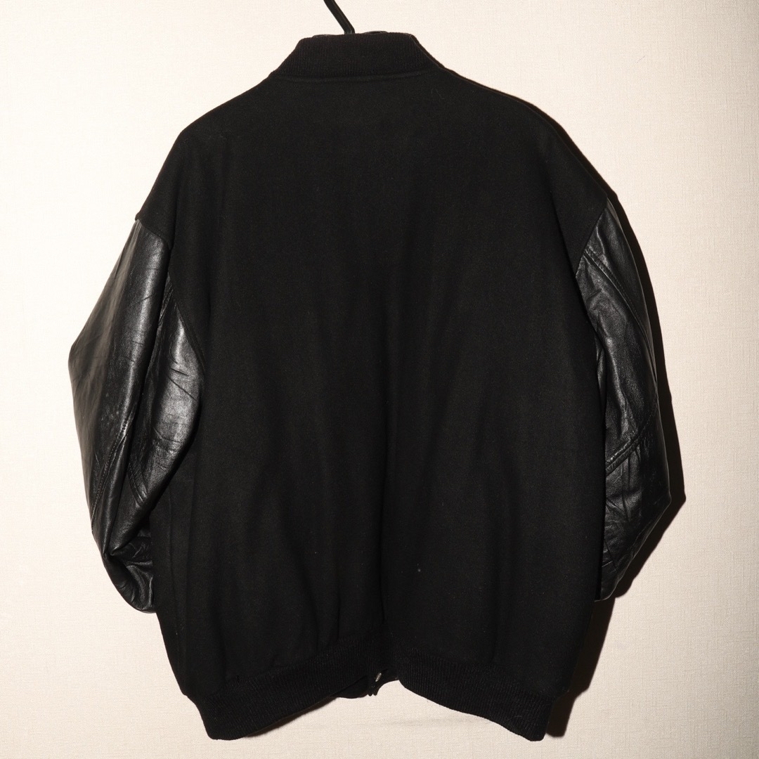 80's vintage スタジャン　袖レザー　ヴィンテージ　ウール メンズのジャケット/アウター(スタジャン)の商品写真