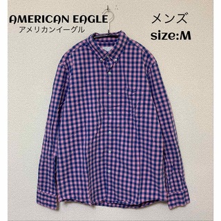 American Eagle - AMERICAN EAGLE アメリカンイーグル チェックシャツUSA輸入古着M