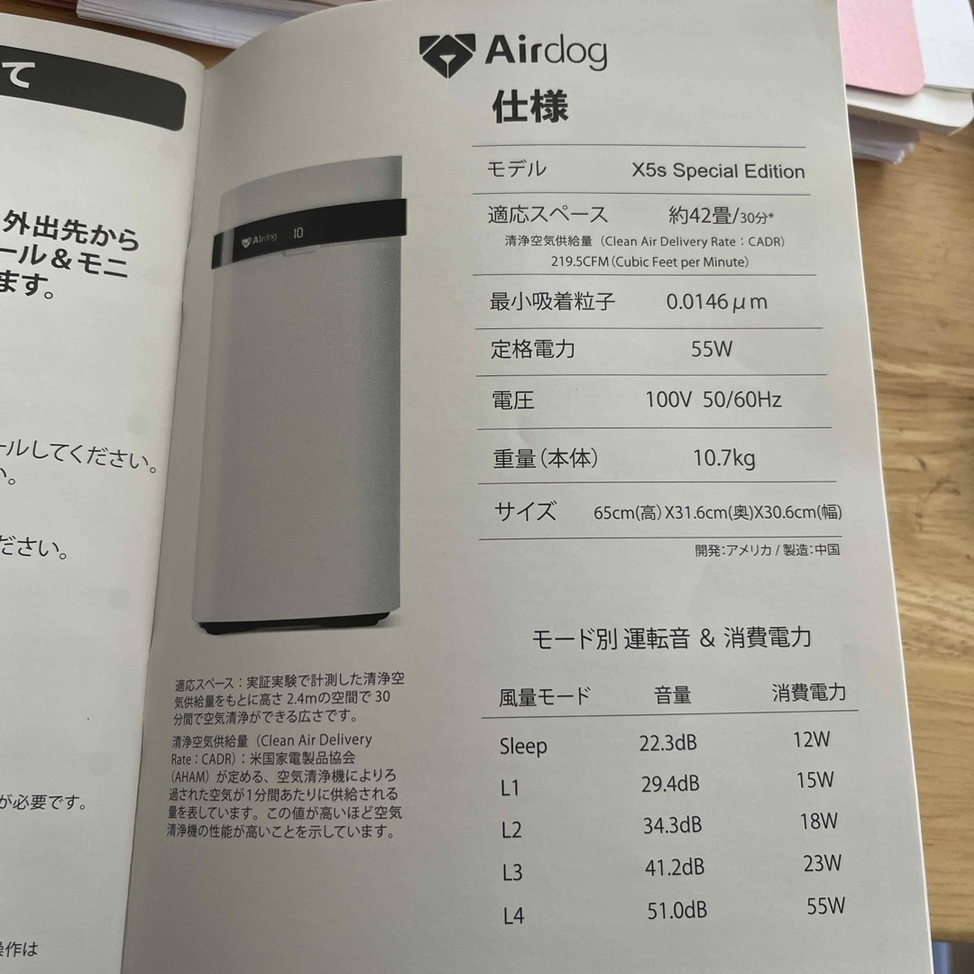 Airdog X5s スマホ/家電/カメラの生活家電(空気清浄器)の商品写真