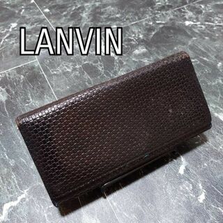 LANVIN en Bleu - ランバンオンブルー　LANVIN　二つ折り長財布　黒