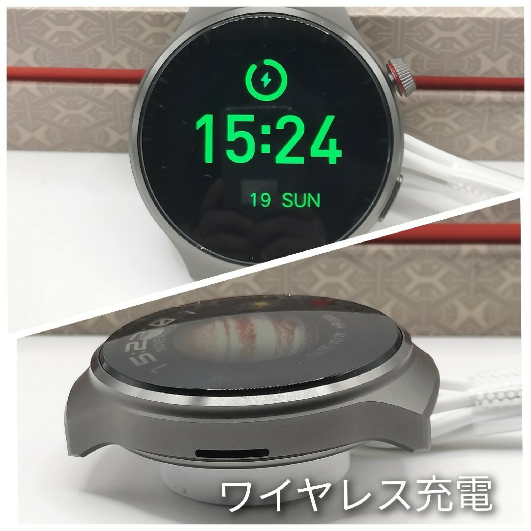 ☆最新☆【丸型・着信】スマートウォッチ(ブラック)HW6 MAX 日本語対応 メンズの時計(腕時計(デジタル))の商品写真