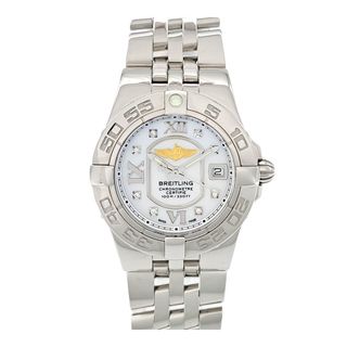 ブライトリング(BREITLING)のブライトリング ギャラクティック 30mm 8Pダイヤ  A71340 クオーツ ステンレススティール レディース BREITLING 【中古】 【時計】(腕時計)