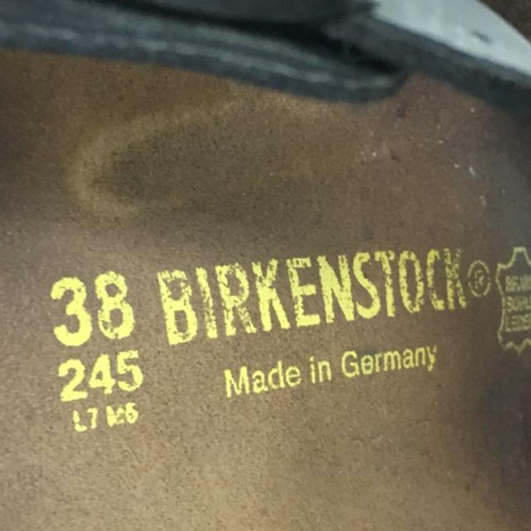 BIRKENSTOCK(ビルケンシュトック)のBIRKEN STOCK(ビルケンシュトック) サンダル 38 レディース - 黒 レザー レディースの靴/シューズ(サンダル)の商品写真