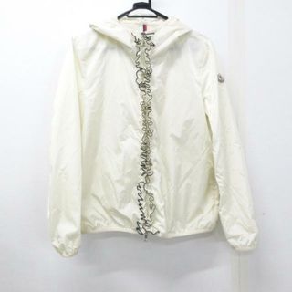 MONCLER(モンクレール) ブルゾン サイズ2 M レディース美品  VIVRE(ビブレ) 白 春・秋物/フリル