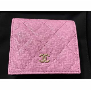 シャネル(CHANEL)のCHANEL  シャネル　2つ折り　財布　ウォレット　ミニ財布　ピンク　新品(財布)