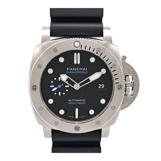 オフィチーネパネライ(OFFICINE PANERAI)のオフィチーネ パネライ サブマーシブル クアランタクアトロ PAM01229 自動巻き ステンレススティール メンズ OFFICINE PANERAI 【中古】 【時計】(腕時計(アナログ))