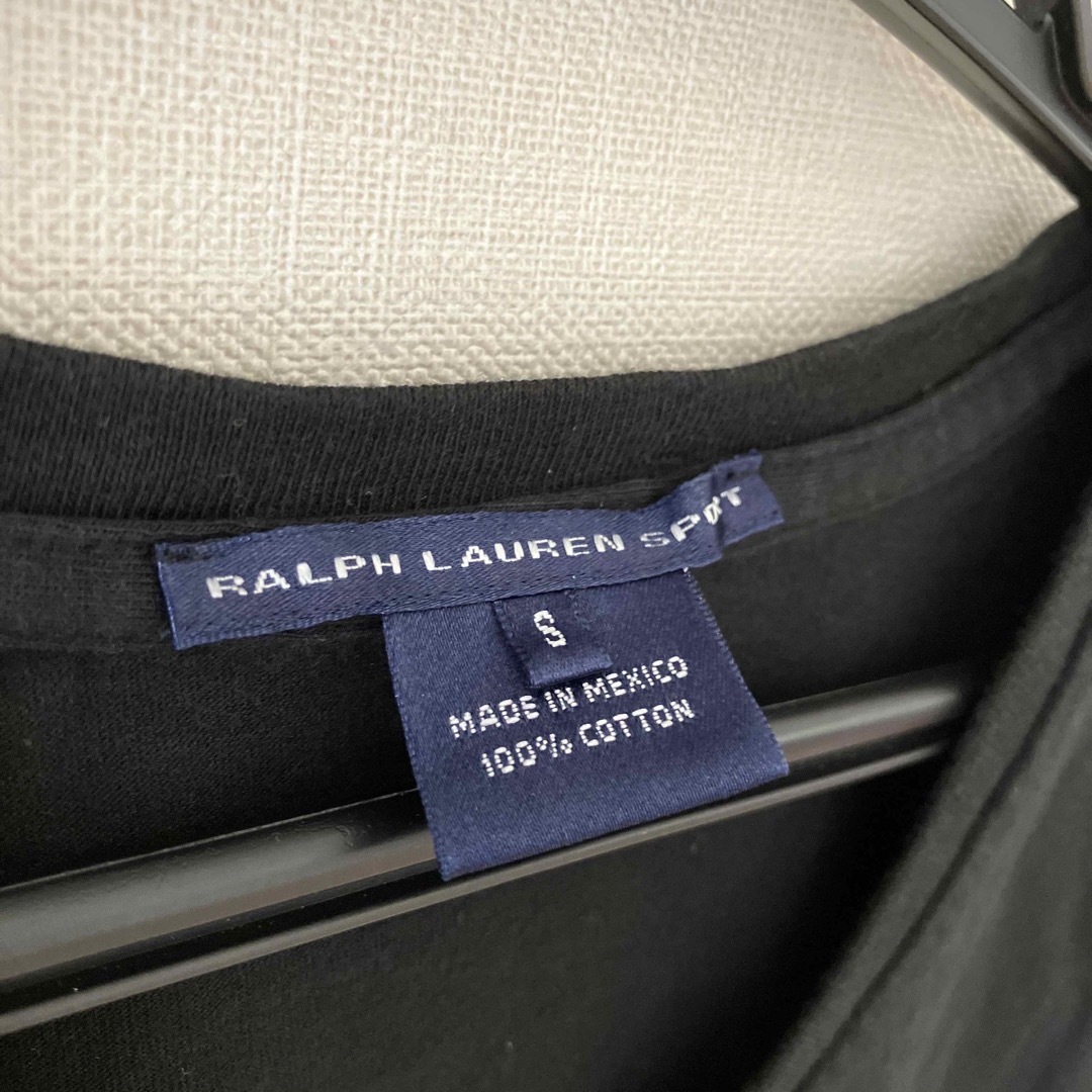 Ralph Lauren(ラルフローレン)のラルフローレン 半袖 Tシャツ Vネック 黒 レディースのトップス(Tシャツ(半袖/袖なし))の商品写真