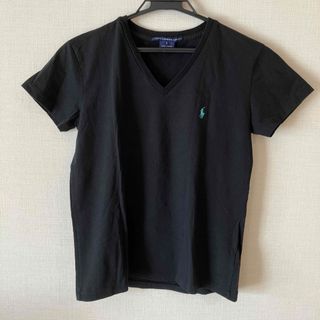 ラルフローレン 半袖 Tシャツ Vネック 黒