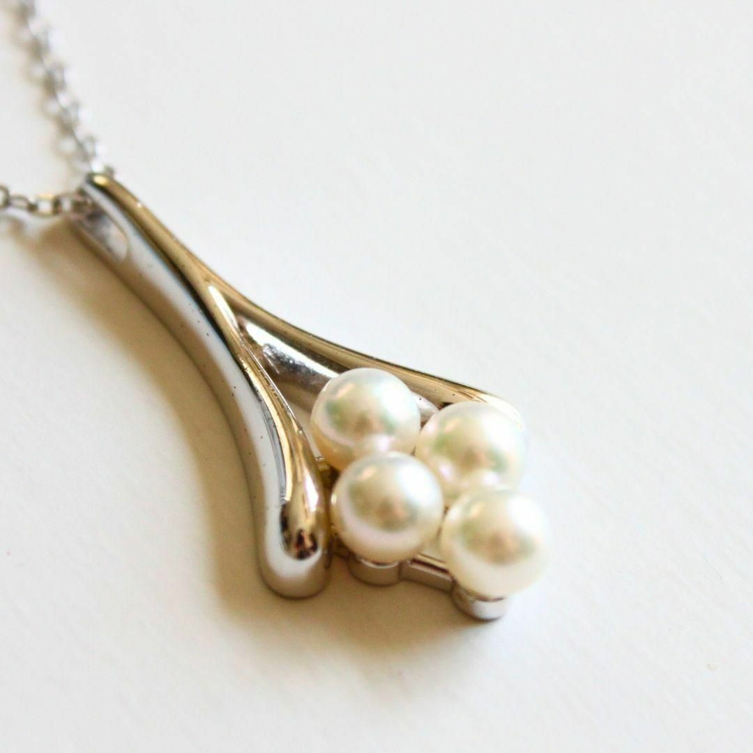 MIKIMOTO(ミキモト)のMIKIMOTO ミキモト パールネックレス シルバー レディースのアクセサリー(ネックレス)の商品写真