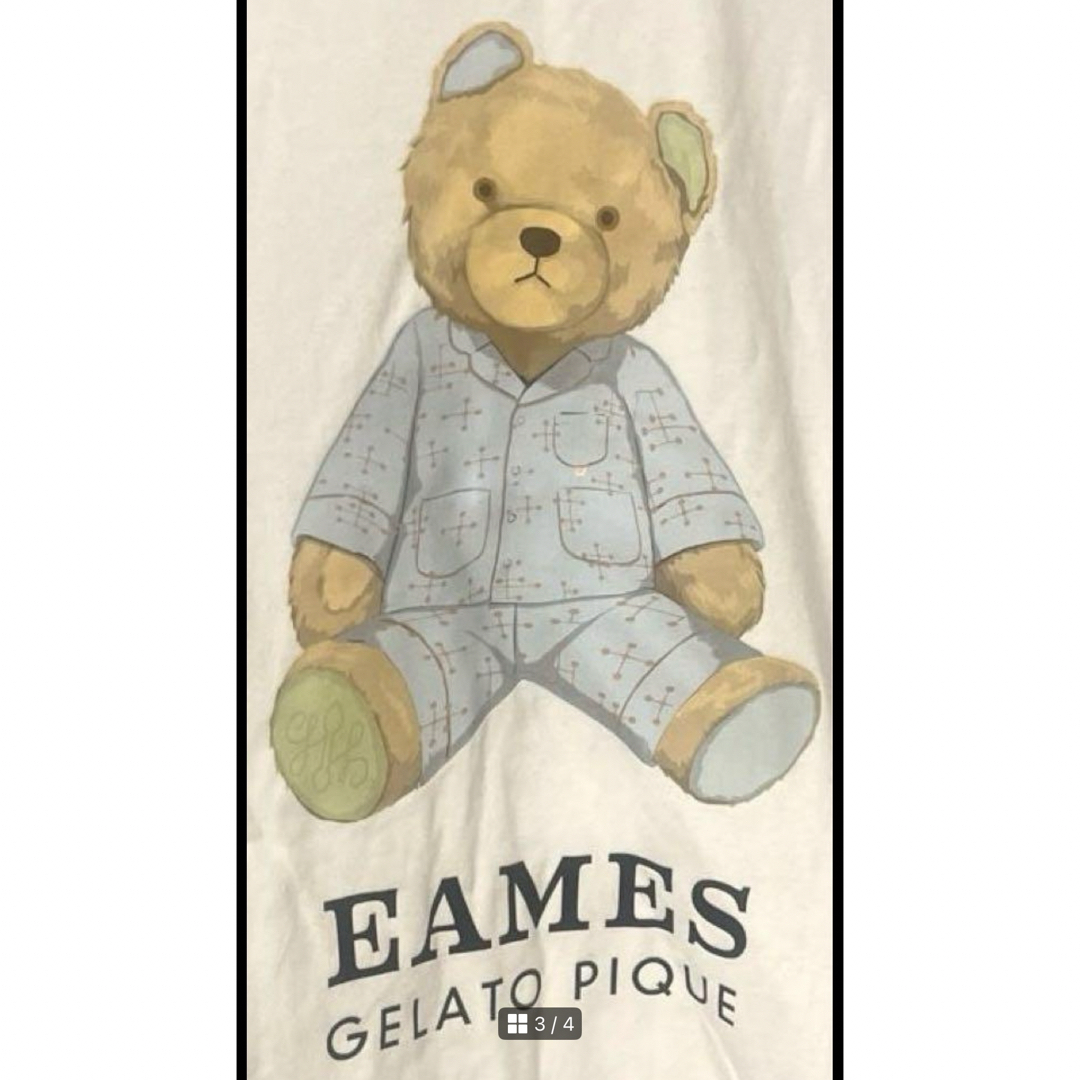 gelato pique(ジェラートピケ)のジェラートピケ EAMES HOMME BEARワンポイントロンＴ ルームウェア メンズのトップス(Tシャツ/カットソー(七分/長袖))の商品写真