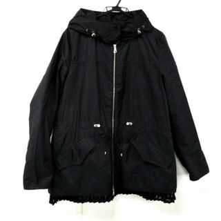 モンクレール(MONCLER)のMONCLER(モンクレール) コート サイズ5 XS レディース美品  BAABA(バアバ) H10931A00116 54155 黒 長袖/プリーツ/カットワークレース/春/秋(その他)