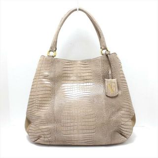 フルラ(Furla)のFURLA(フルラ) トートバッグ - ベージュ 型押し加工 レザー×スエード(トートバッグ)