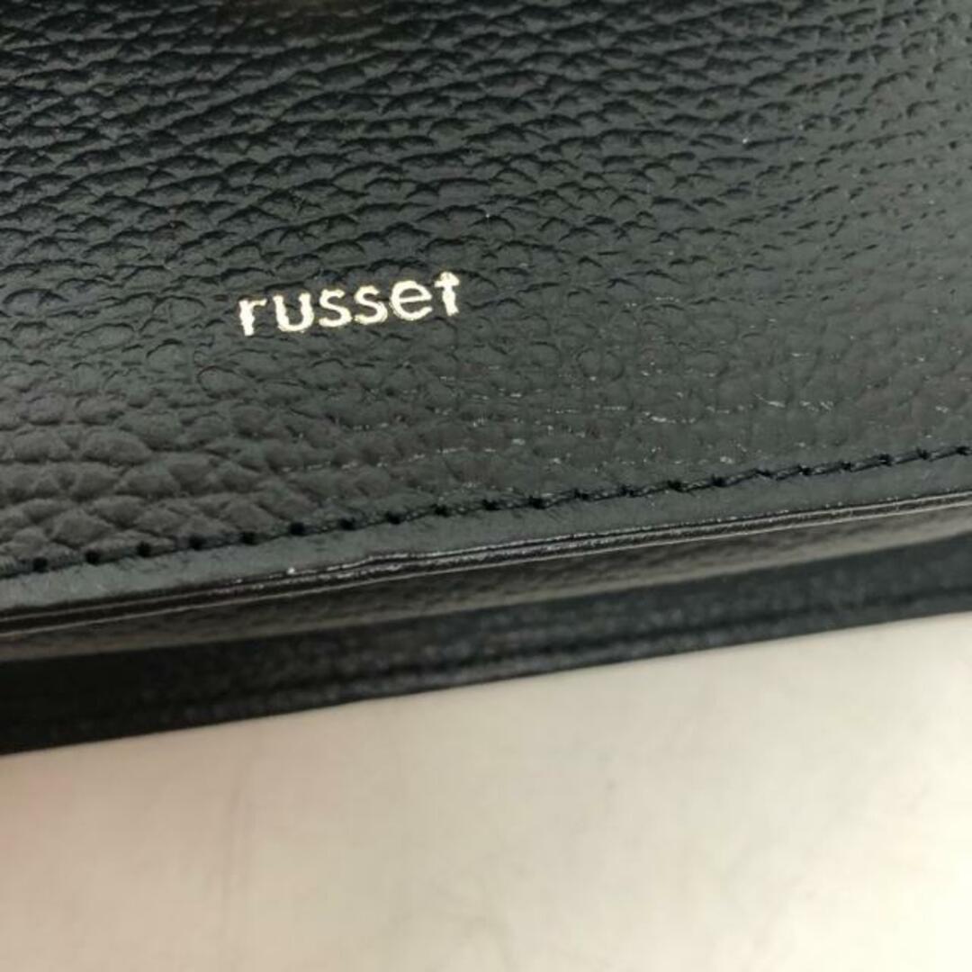 Russet(ラシット)のrusset(ラシット) ショルダーバッグ美品  - 黒 ミニバッグ レザー レディースのバッグ(ショルダーバッグ)の商品写真