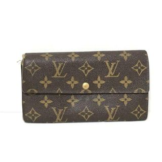 ルイヴィトン(LOUIS VUITTON)のLOUIS VUITTON(ルイヴィトン) 長財布 モノグラム ポシェットポルトモネクレディ M61725 - モノグラム・キャンバス ×クロスグレインレザー(財布)