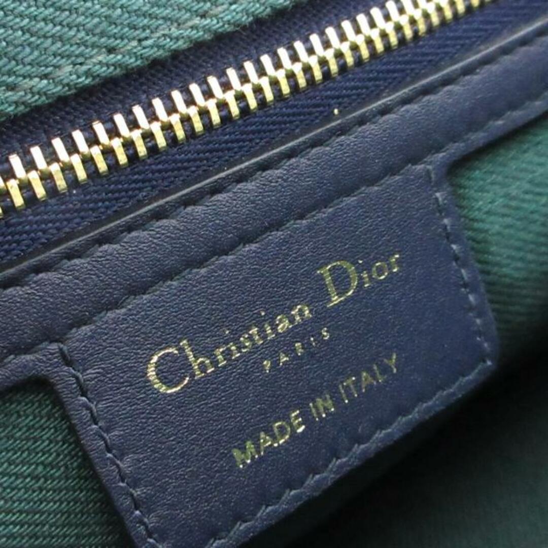 Christian Dior(クリスチャンディオール)のDIOR/ChristianDior(ディオール/クリスチャンディオール) ショルダーバッグ レディース美品  ディオール カロ スモール バッグ ダークネイビー×ブルーグリーン×イエロー チェーンショルダー/ストラップ着脱可/タイダイ デニム レディースのバッグ(ショルダーバッグ)の商品写真