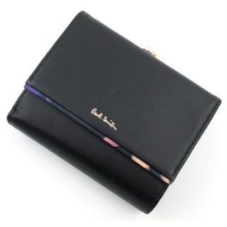 ポールスミス(Paul Smith)の☆お買い得☆未使用品箱なし ポールスミス アイリストリム 折り財布 ブラック☆ (財布)