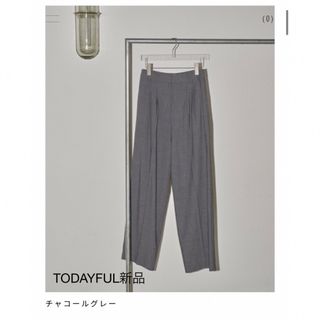 トゥデイフル(TODAYFUL)のTODAYFUL新作完売パンツ新品Heather Tuck Trousers(カジュアルパンツ)