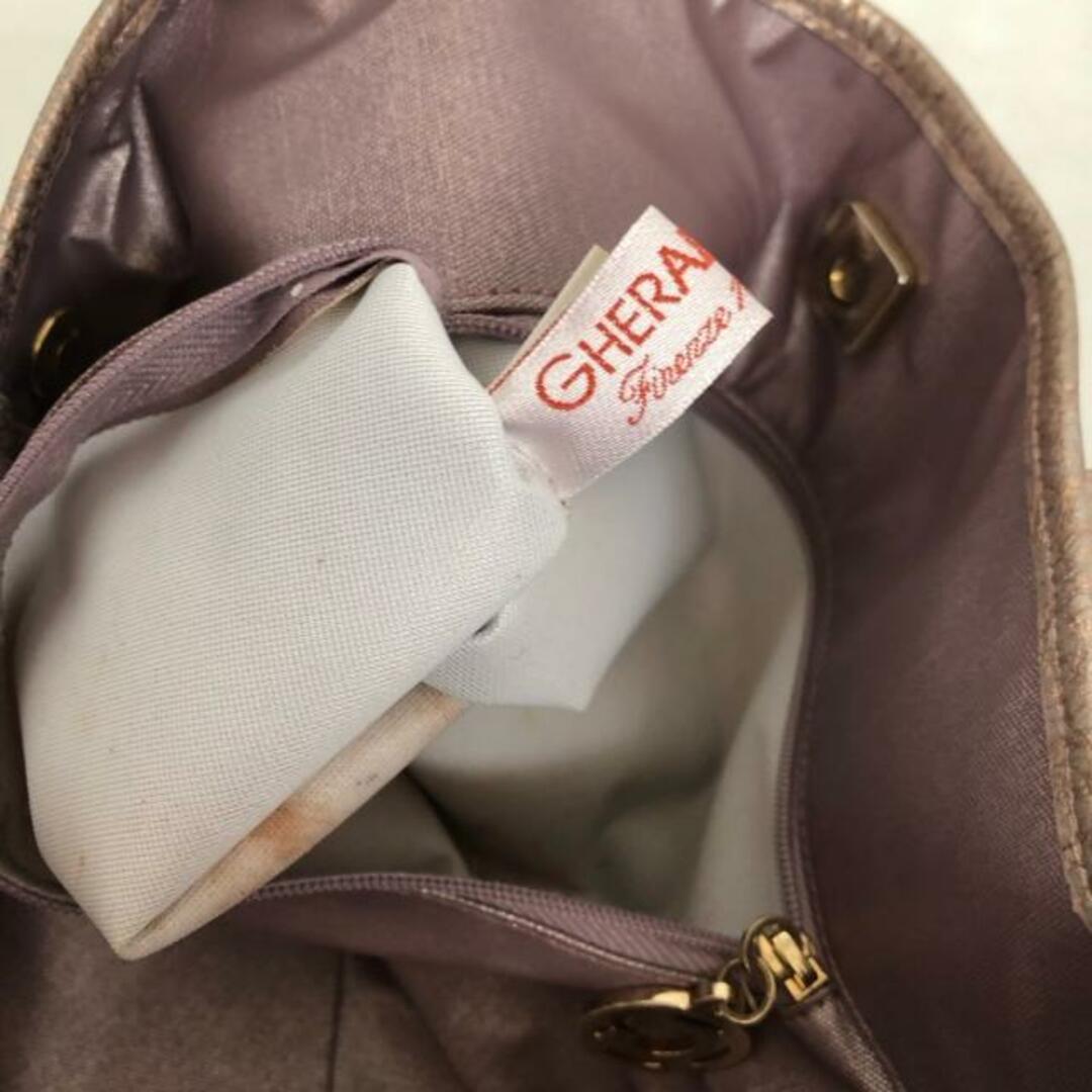 GHERARDINI(ゲラルディーニ)のGHERARDINI(ゲラルディーニ) トートバッグ - ライトピンク×ピンクゴールド PVC(塩化ビニール)×レザー レディースのバッグ(トートバッグ)の商品写真