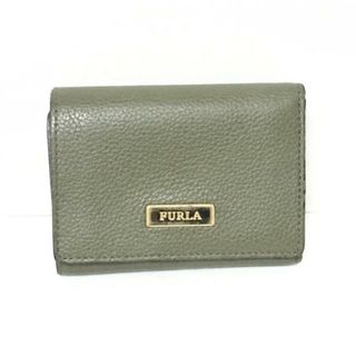 フルラ(Furla)のFURLA(フルラ) Wホック財布 - カーキ レザー(財布)