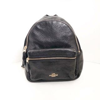 コーチ(COACH)のCOACH(コーチ) リュックサック - F28995 黒 レザー(リュック/バックパック)