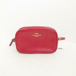 コーチ(COACH)のCOACH(コーチ) ウエストポーチ - F34805 レッド レザー(ボディバッグ/ウエストポーチ)