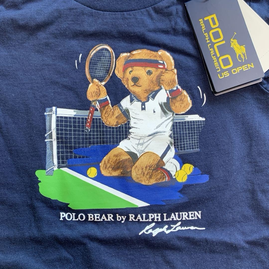 Ralph Lauren(ラルフローレン)の【新品】ラルフローレン ポロベア Tシャツ US Open ネイビー 6X  キッズ/ベビー/マタニティのキッズ服女の子用(90cm~)(Tシャツ/カットソー)の商品写真