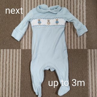 ネクスト(NEXT)の【美品】next baby 足つきロンパース　up to 3 month(ロンパース)