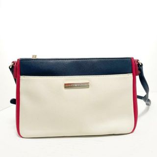 トミーヒルフィガー(TOMMY HILFIGER)のTOMMY HILFIGER(トミーヒルフィガー) ショルダーバッグ - アイボリー×ダークネイビー×レッド PVC(塩化ビニール)(ショルダーバッグ)