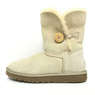 アグ(UGG)のUGG(アグ) ショートブーツ 25 レディース ベイリーボタン 5803 ベージュ ムートン(ブーツ)