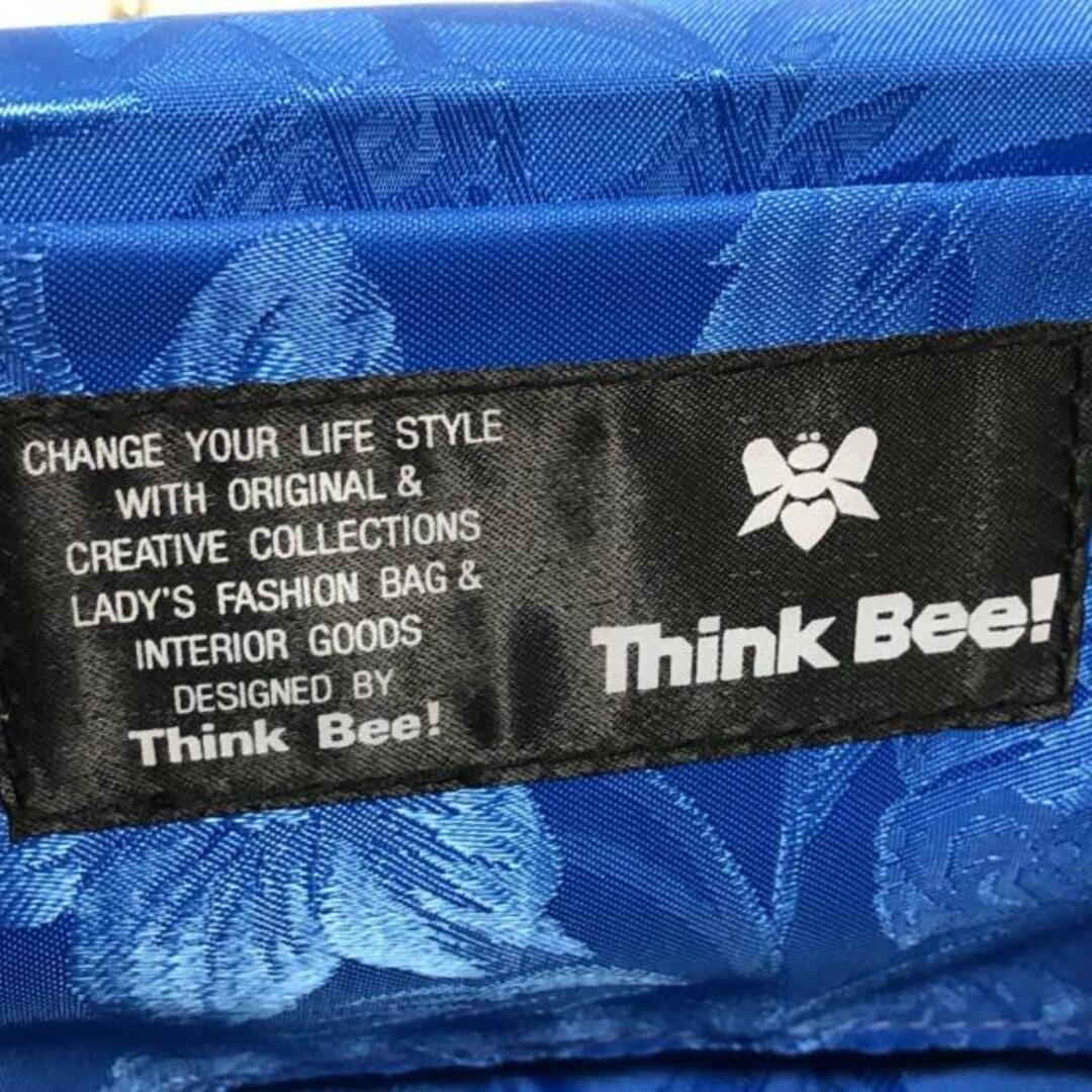 Think Bee!(シンクビー)のThinkBee(シンクビー) ショルダーバッグ美品  A000192 ライトブルー×黒×シルバー チェーンショルダー/花柄 ジャガード×ベロア レディースのバッグ(ショルダーバッグ)の商品写真