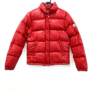 モンクレール(MONCLER)のMONCLER(モンクレール) ダウンジャケット サイズ0 XS レディース - レッド 長袖/秋/冬(ダウンジャケット)