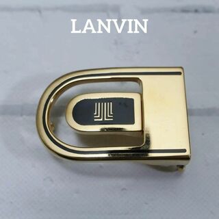 ランバン(LANVIN)の【匿名配送】 LANVIN ランバン バックル ゴールド ロゴ 黒(ベルト)