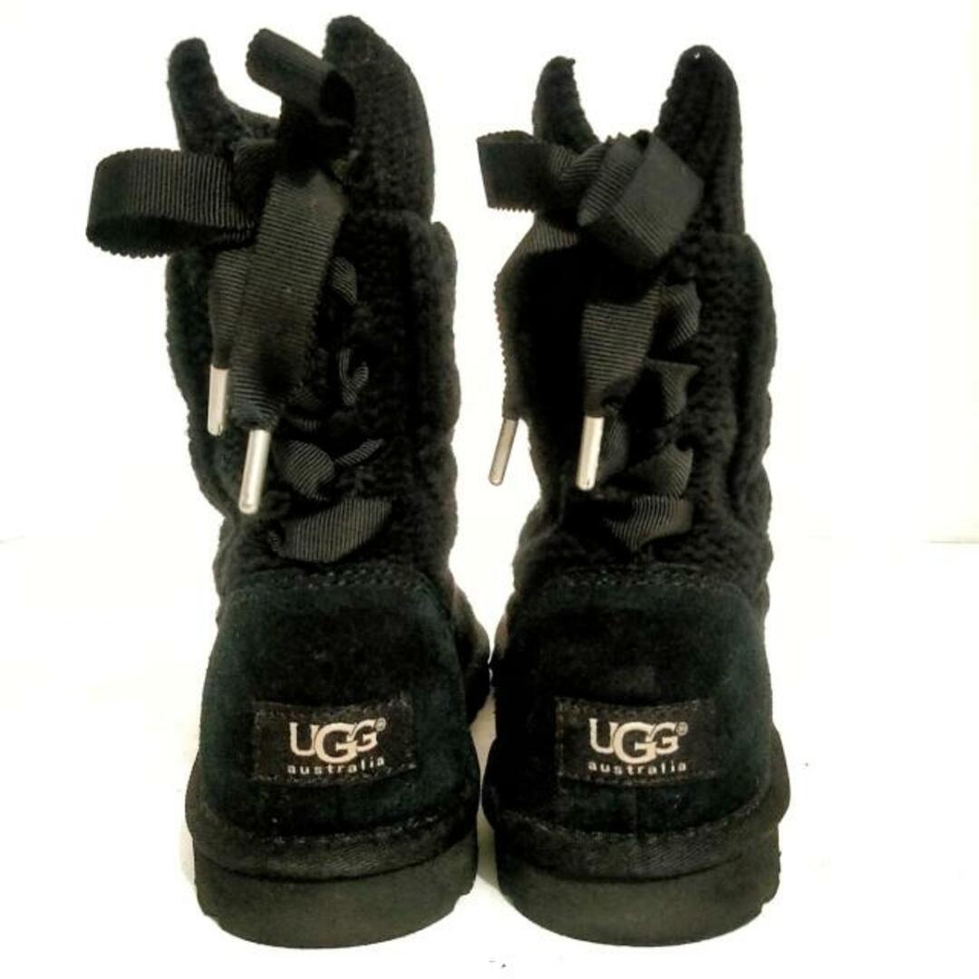 UGG(アグ)のアグ ショートブーツ 22 レディース - 黒 レディースの靴/シューズ(ブーツ)の商品写真