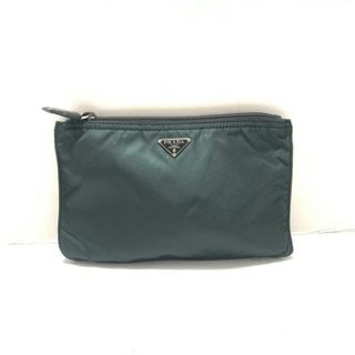 プラダ(PRADA)のPRADA(プラダ) ポーチ美品  - MV400 カーキ ナイロン(ポーチ)