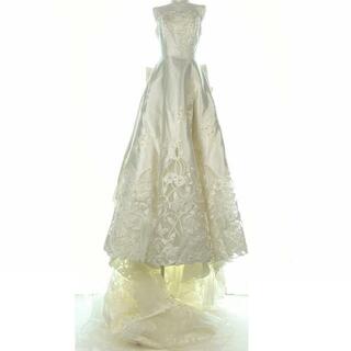エメ(AIMER)のaimer(エメ) ドレス サイズ7-11TT レディース美品  白 ウエディングドレス/フラワー/レース/フェイクパール(その他ドレス)