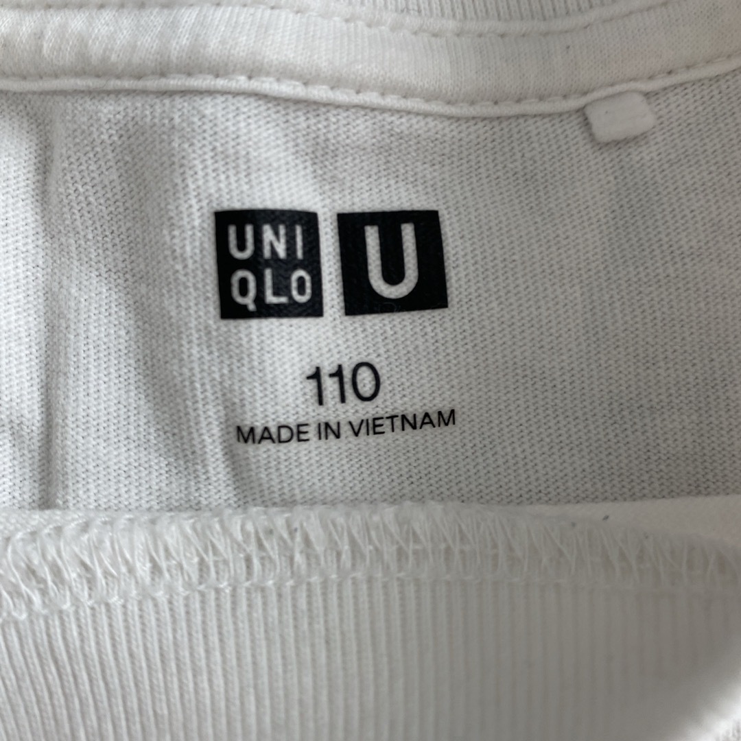 UNIQLO(ユニクロ)のUNIQLO U キッズ長袖Tシャツ　110 キッズ/ベビー/マタニティのキッズ服男の子用(90cm~)(Tシャツ/カットソー)の商品写真