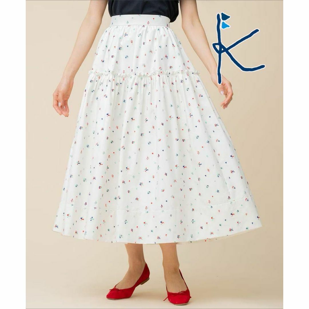 kumikyoku（組曲）(クミキョク)の新品★組曲 setsuko sagittaire ジュエリーボックス刺繍 レディースのスカート(ロングスカート)の商品写真
