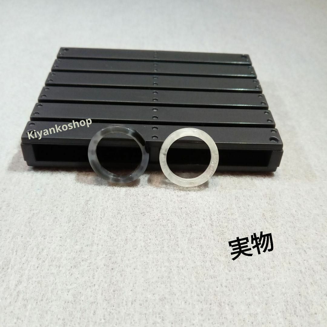 ホマイカリング 韓国  指輪 ペアリング アイドル  黒白 マーブル 2個セット レディースのアクセサリー(リング(指輪))の商品写真