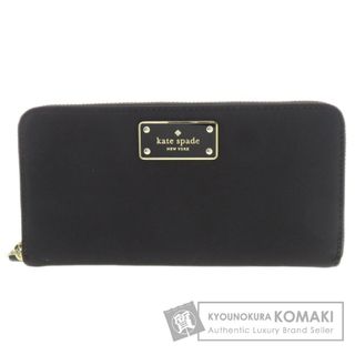 ケイトスペードニューヨーク(kate spade new york)のkate spade ロゴプレート 長財布（小銭入れあり） ナイロン レディース(財布)