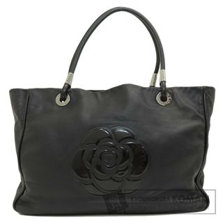 シャネル(CHANEL)のCHANEL カメリア シルバー金具 トートバッグ ラムスキン レディース(トートバッグ)